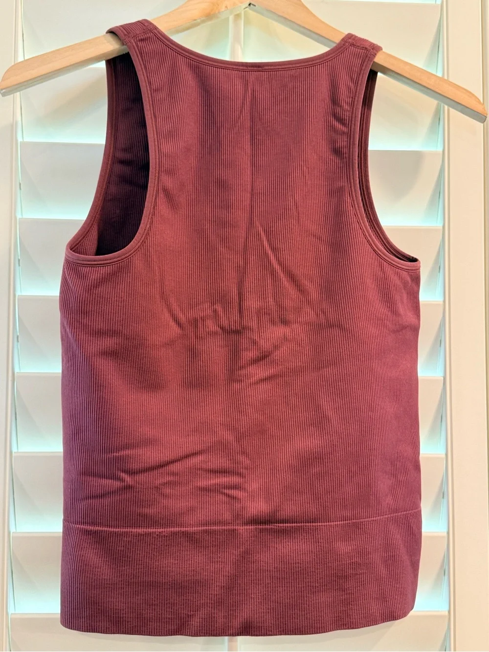 Athleta Ribbed V-Neck Tank Top - Mauve - Picture 4 of 4